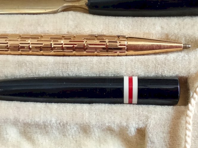 Ancien Nécessaire Écriture Accessoire Bureau Aska Old Writing Desk Set