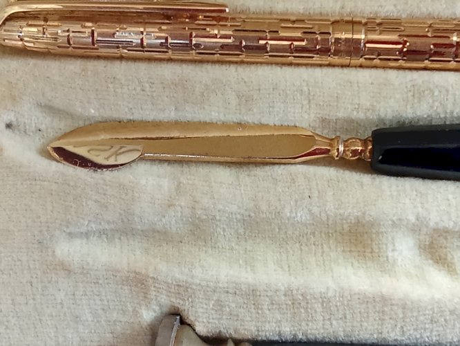 Ancien Nécessaire Écriture Accessoire Bureau Aska Old Writing Desk Set