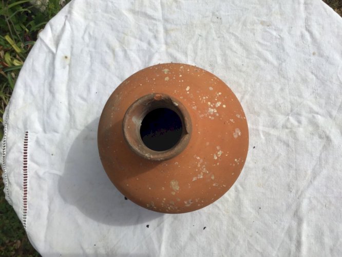 Ancien Nichoir à Oiseaux  mural extérieur en terre cuite  Art Populaire