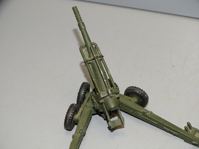 -ANCIEN OBUSIER DINKY TOYS MECCANO JOUET ANCIEN COLLECTION VITRINE déco   D