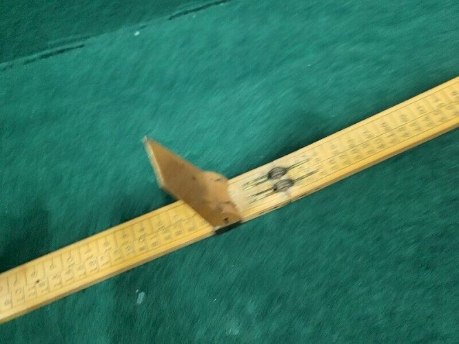 ANCIEN OUTIL DE MESURE PIED DE ROI DE CORDONNIER ULLATHRONE EN BOIS