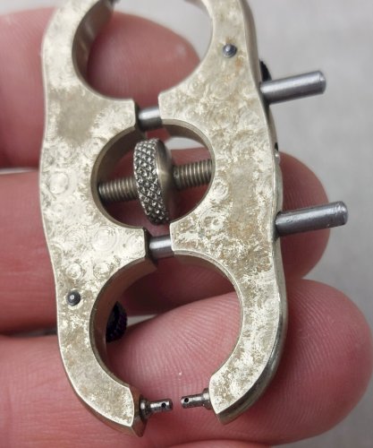 Ancien outil dhorloger / horlogerie, huit de chiffre