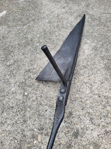 ANCIEN OUTIL EN FER FORGE FAUX EN FER N°6