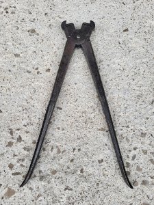 ANCIENT TOOL PLIERS SALLES IS MARTIN PARIS NO. 36