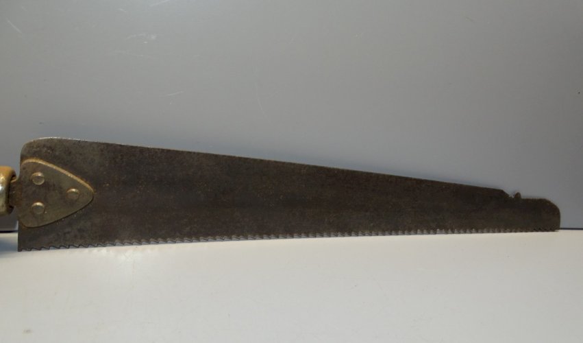 -ANCIEN OUTIL SCIE/COUTEAU MANCHE BOIS  COLLECTION OUTILS ANCIENS   D