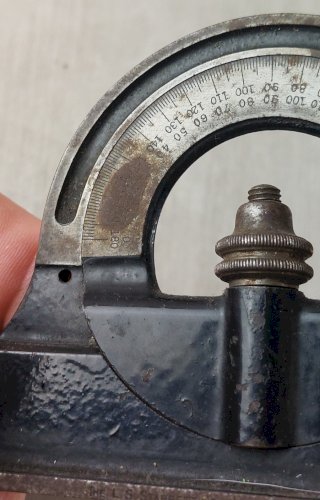 Ancien outil / tête de rapporteur, Starrett 490, USA