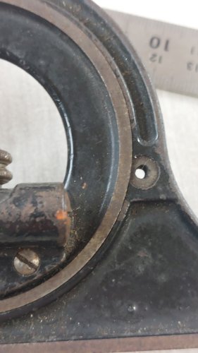 Ancien outil / tête de rapporteur, Starrett 490, USA