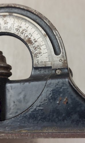 Ancien outil / tête de rapporteur, Starrett 490, USA
