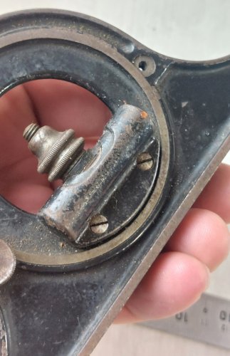 Ancien outil / tête de rapporteur, Starrett 490, USA