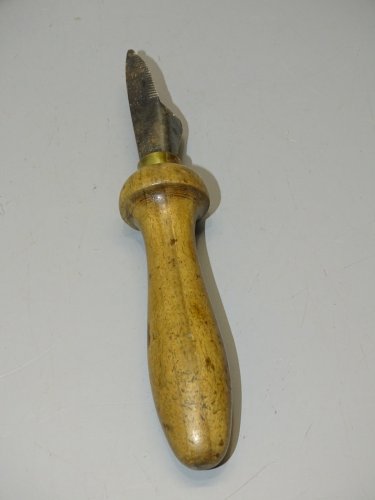 -ANCIEN OUVRE BOITE MANCHE BOIS LAME marquée déposé COLLECTION OUTIL ANCIEN   D