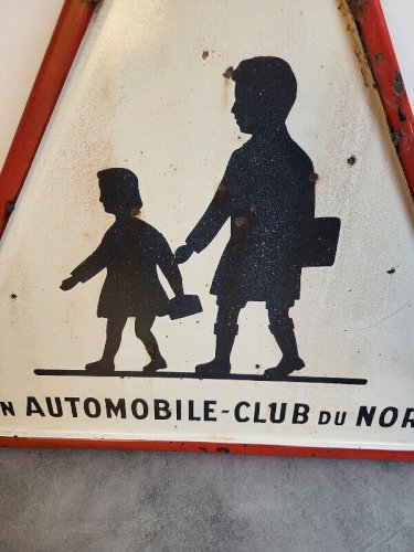 ANCIEN PANNEAU SIGNALETIQUE DON AUTOMOBILE CLUB DU NORD