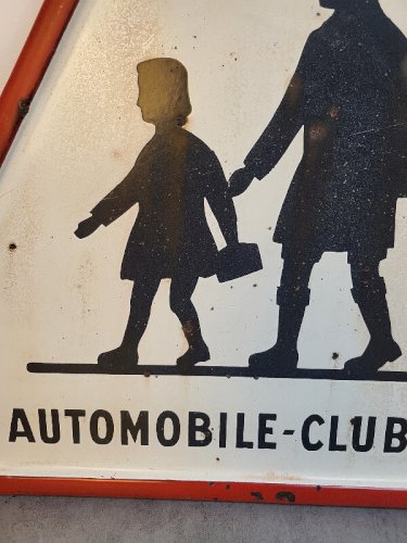 ANCIEN PANNEAU SIGNALETIQUE DON AUTOMOBILE CLUB DU NORD