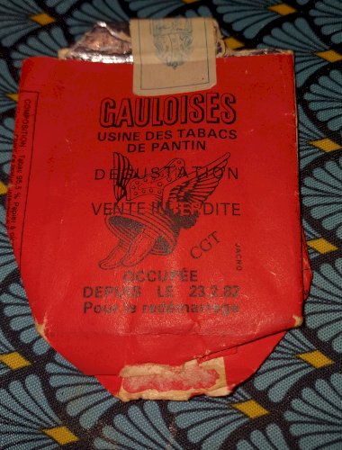  !  Ancien Paquet Cigarettes Gauloises Pantinoises/CGT/Travailleurs En Lutte/
