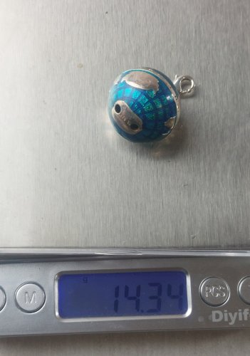 Ancien pendentif / charms, globe terrestre, Thomas Sabo, en argent massif ^
