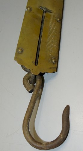 -ANCIEN PESON 80 Kg LANDERS IMPROVED SPRING BALANCE LAITON COLLECTION BALANCE  D