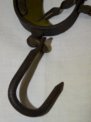 -ANCIEN PESON OVALE A DOUBLE PESEE XIXe fer forgé COLLECTION Déco CUISINE    D