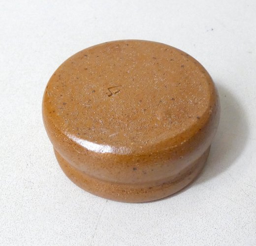 ancien petit beurrier individuel en grès vintage