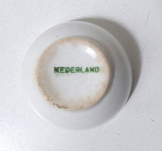 ancien petit bol blanc en faïence NEDERLAND