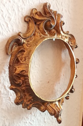 Ancien Petit Encadrement Cadre Ornement Bronze old bronze frame ornament