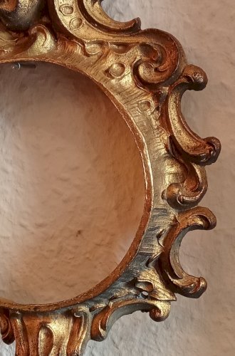 Ancien Petit Encadrement Cadre Ornement Bronze old bronze frame ornament