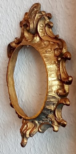 Ancien Petit Encadrement Cadre Ornement Bronze old bronze frame ornament