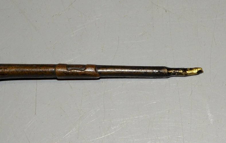 -ANCIEN PETIT FUSIL BRONZE XIXe MINIATURE POUR déco  HORLOGE STATUE  D