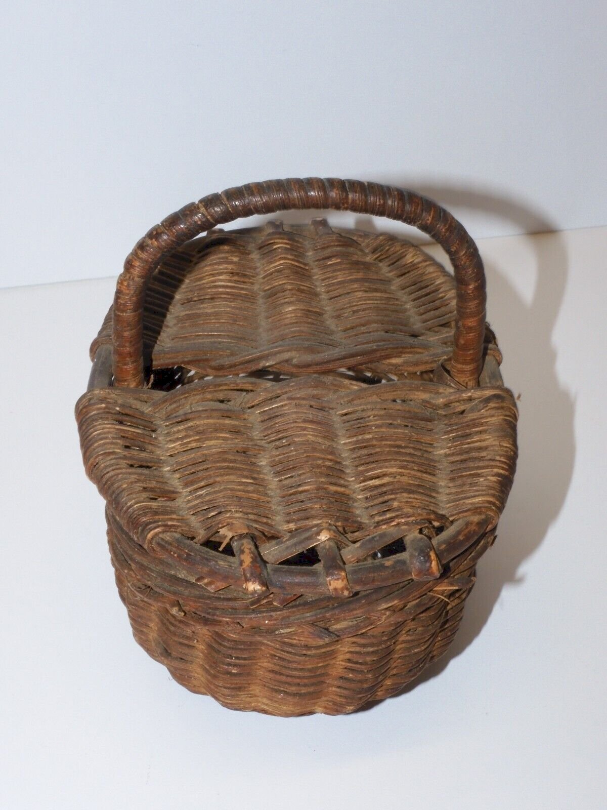 Petit Panier En Osier Naturel Arthur Cameron - Doublure Coton Amovible - 27x17x11 Cm - Marron Distillé