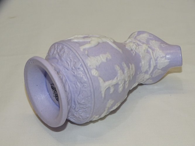 -ANCIEN PETIT POT A LAIT FAÏENCE FINE SAMUEL ALCOCK & Co BACCHANALES CHERUBINS D