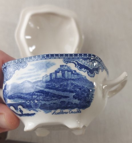 Ancien petit sucrier, en céramique, Old Britain Castles, Johnson Brothers ^