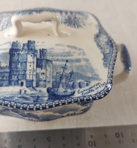 Ancien petit sucrier, en céramique, Old Britain Castles, Johnson Brothers ^