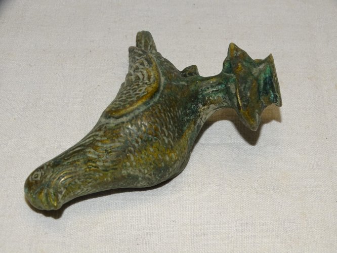 -ANCIEN PETIT SUJET PIGEON BRONZE  OBJET DE VITRINE DECO PENDULE COLLECTION