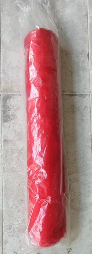 Ancien Petit Tapis Descente De Lit Vintage Moumoute Rouge Années 1970 Neuf