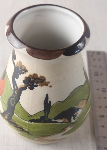 Ancien petit vase en grès basque, Ciboure Gaïtaud ^