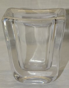 -ANCIEN PETIT VASE MODERNISTE CRISTAL signé DAUM FRANCE modèle LA BRIE   D
