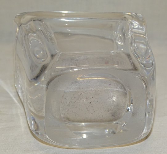 -ANCIEN PETIT VASE MODERNISTE CRISTAL signé DAUM FRANCE modèle LA BRIE   D