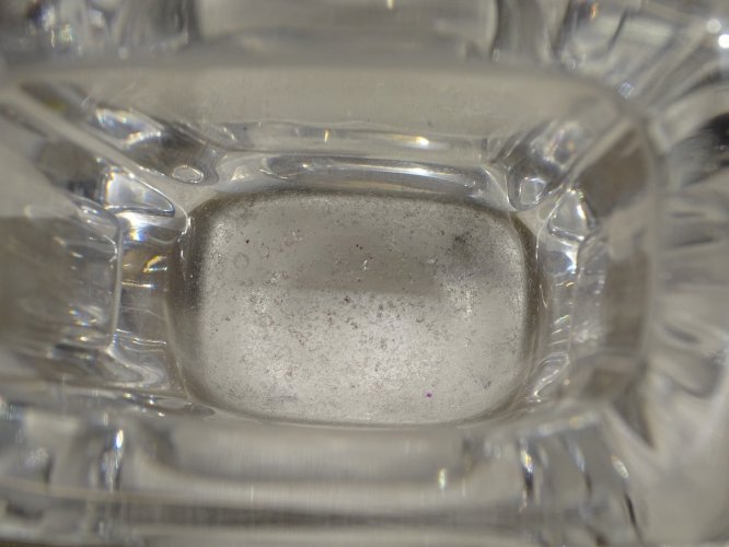-ANCIEN PETIT VASE MODERNISTE CRISTAL signé DAUM FRANCE modèle LA BRIE   D