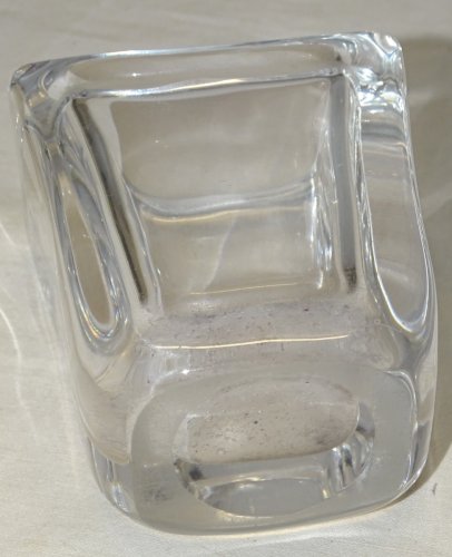 -ANCIEN PETIT VASE MODERNISTE CRISTAL signé DAUM FRANCE modèle LA BRIE   D