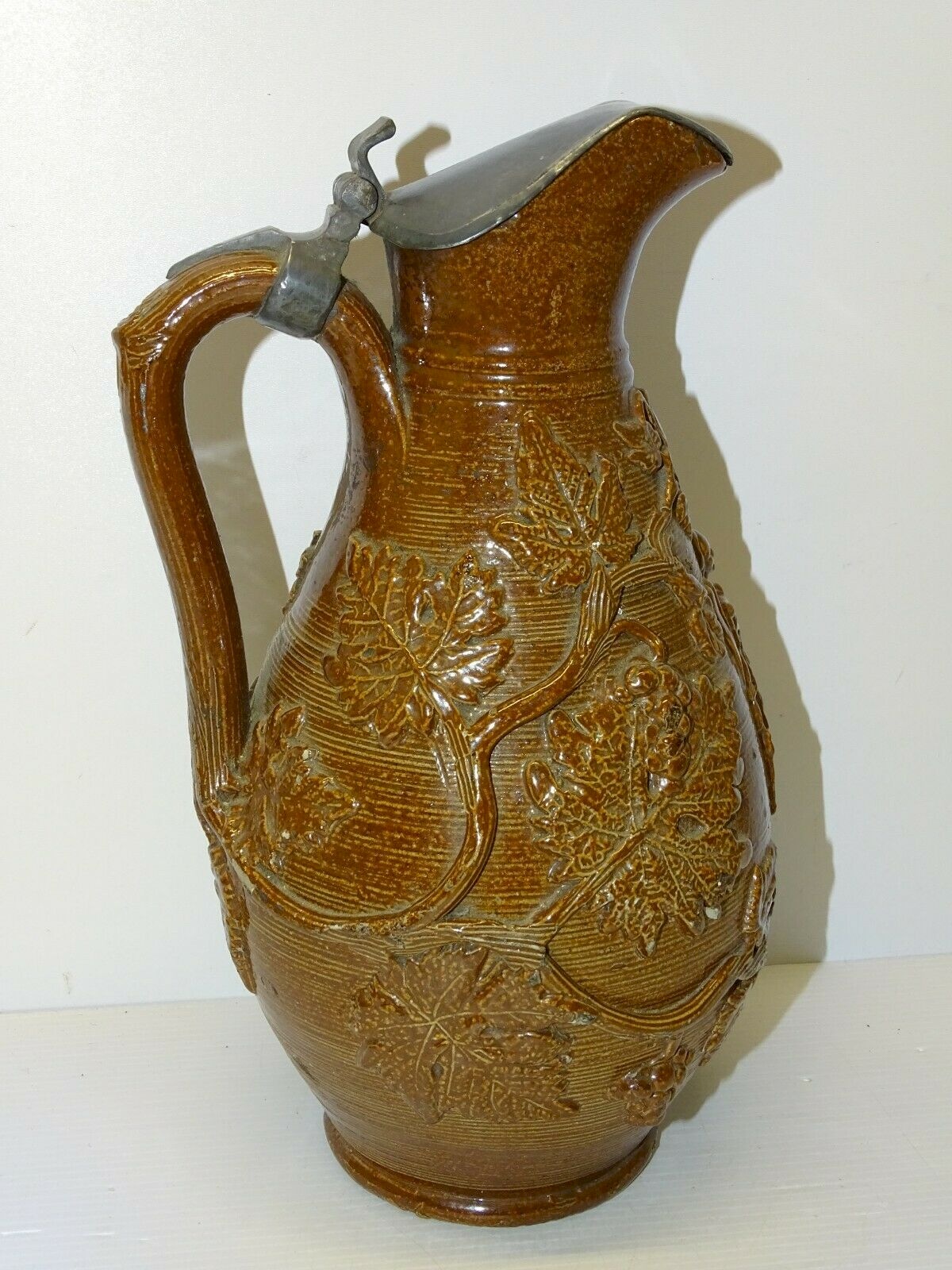 Pichet à Bière En Porcelaine - Couvercle En étain - Représentation Du Roi Louis II De Bavière - 0,5L