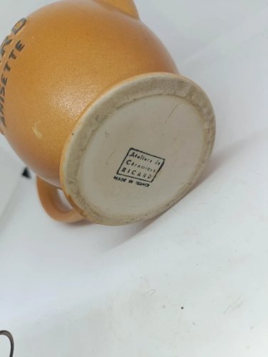 ancien pichet boule ricard anisette en bon etat