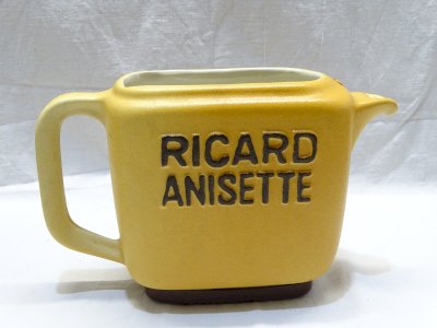 - ANCIENT CERAMIC PITCHER RICARD ANISETTE RICARD CERAMICS WORKSHOP DISPLAY D