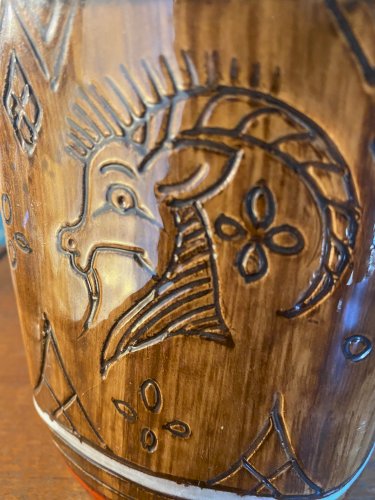 Ancien pichet en Céramique émaillée, école Italienne Romacréa, des années 60.