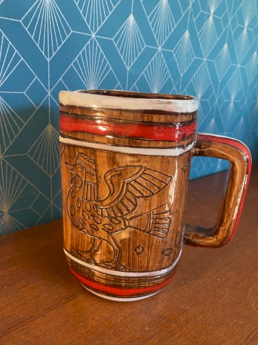 Ancien pichet en Céramique émaillée, école Italienne Romacréa, des années 60.