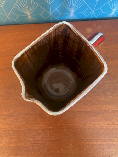 Ancien pichet en Céramique émaillée, école Italienne Romacréa, des années 60.