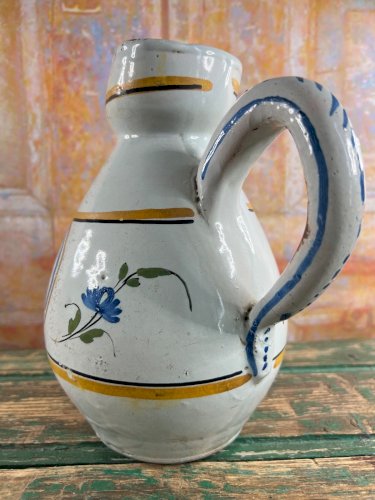 Ancien pichet en faïence de Sinceny – inscription “A. Marthe” – XIXe siècle – 21