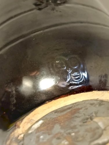 ancien pichet zoomorphe de la manufacture  biot couleur plombifère en bon etat