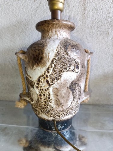 ancien pied de lampe fat lava style west germany année 60-70 en bon etat