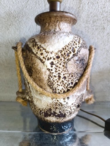 ancien pied de lampe fat lava style west germany année 60-70 en bon etat