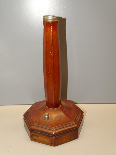 -ANCIEN PIED TELEPHONE GRAMMONT BOIS MANQUE LA PLAQUE POUR RESTAURATION