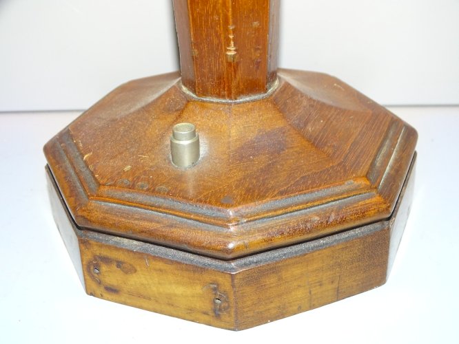 -ANCIEN PIED TELEPHONE GRAMMONT BOIS MANQUE LA PLAQUE POUR RESTAURATION