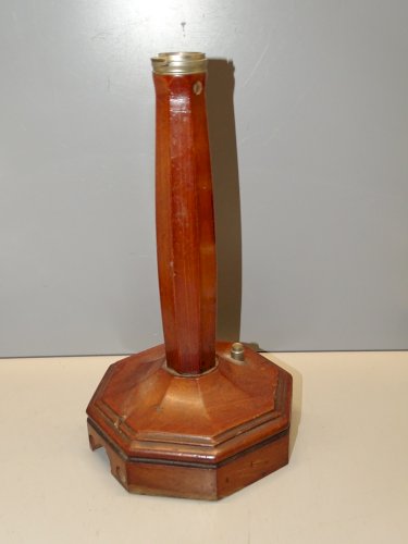 -ANCIEN PIED TELEPHONE GRAMMONT BOIS MANQUE LA PLAQUE POUR RESTAURATION